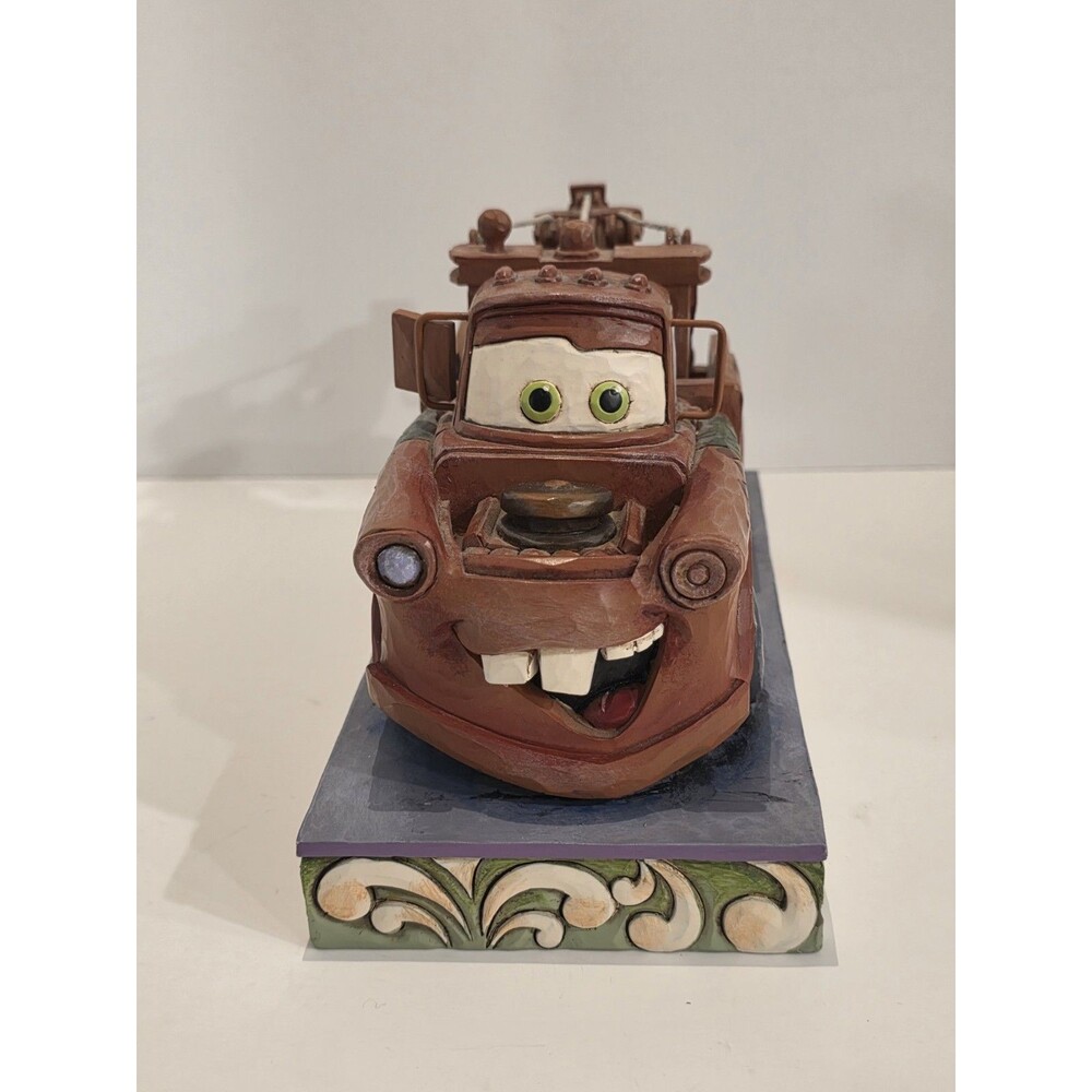 Disney Traditions Jim Shore Git-R-Done Tow Mater Cars Movie Larry The Cable Guy